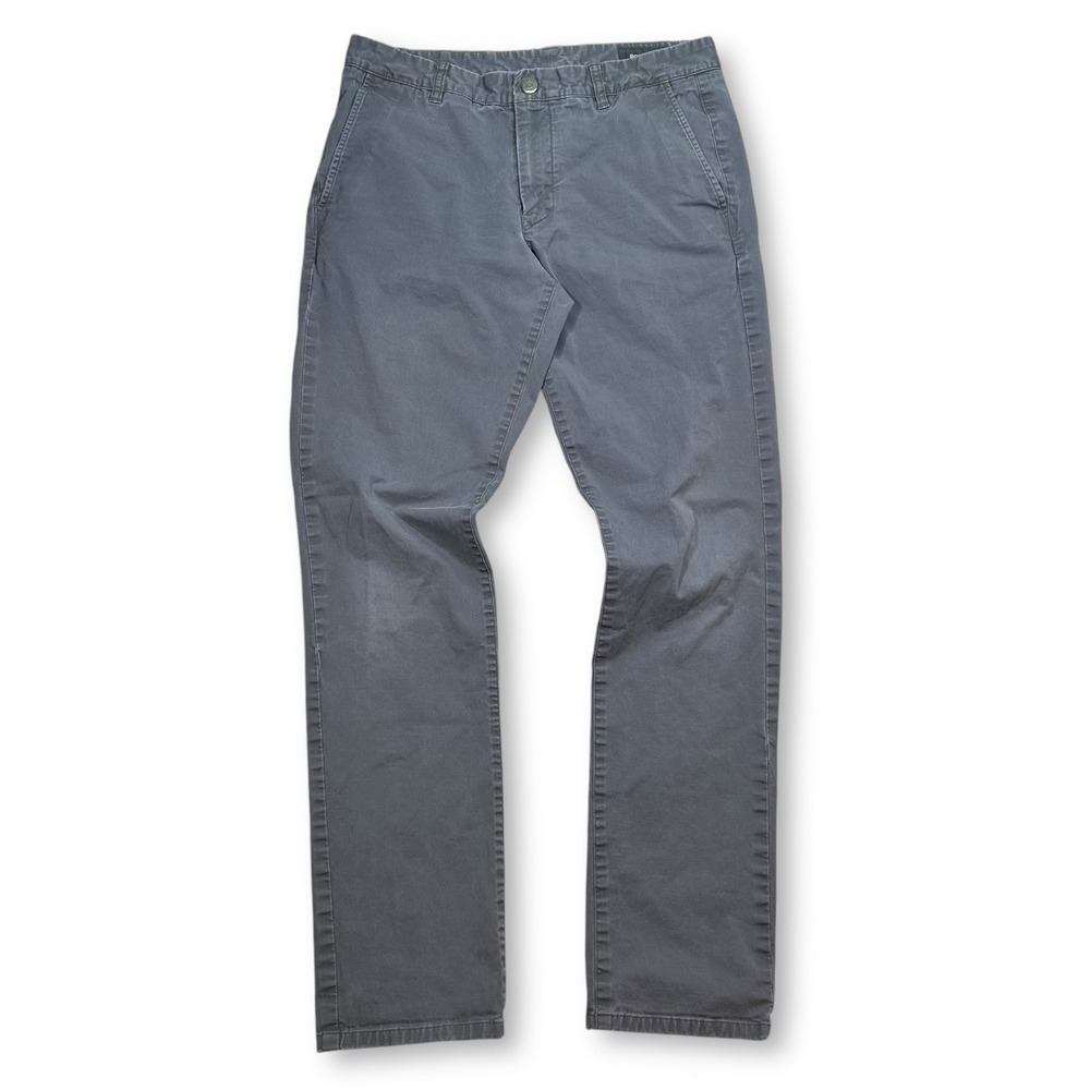 Bonobos Gray Slim Tailored Chinos Pants‎ Casual Everyday Mens 33X34